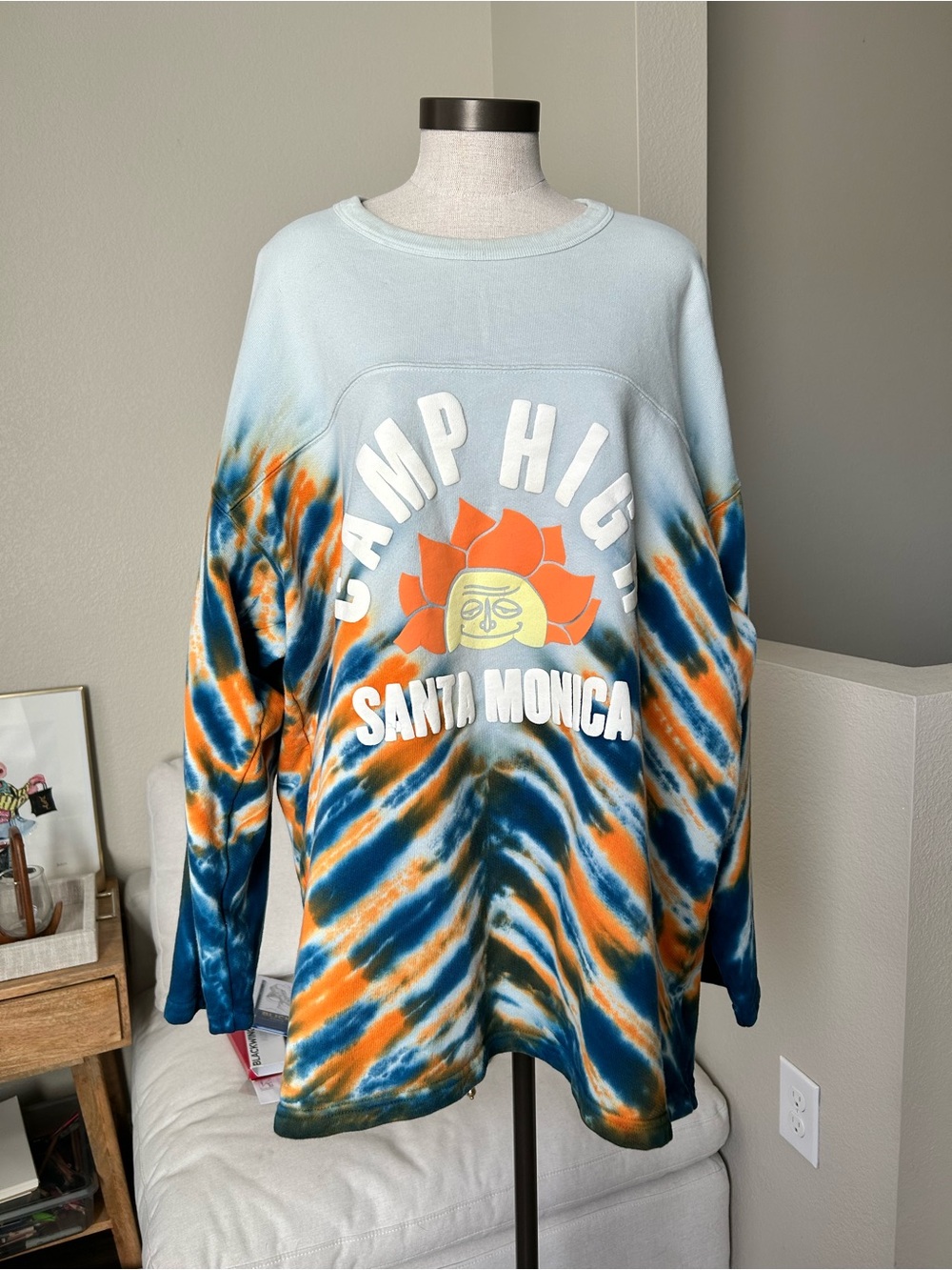 Camp High Santa Monica Tie-Dye Oversized Sweatshirt XXL
